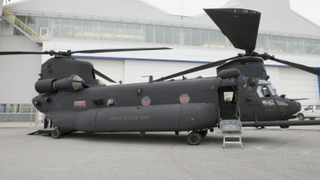 Illustration for article titled First New-Build MH-47G Spec Ops Chinook Takes Flight